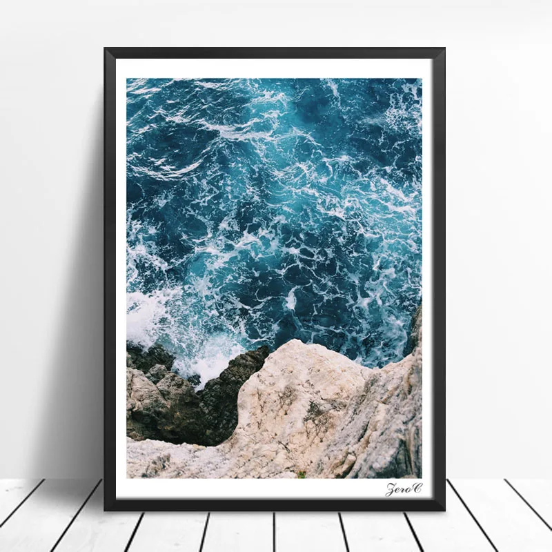 Nordic Sea Posters and Prints Wall Art Canvas Painting Pictures For Living Room Scenery Home Decor | Дом и сад