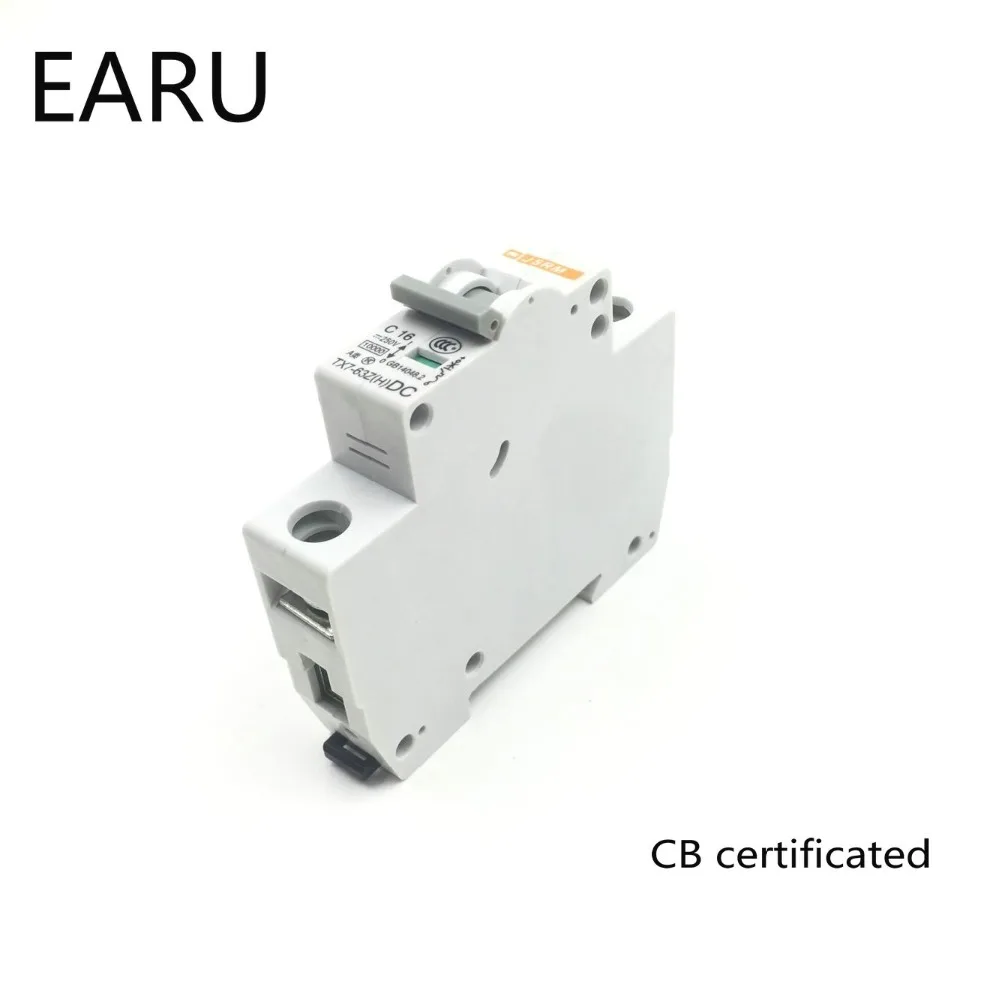 1P 3A DC 250V Автоматический выключатель MCB для фотоэлектрической солнечной энергии