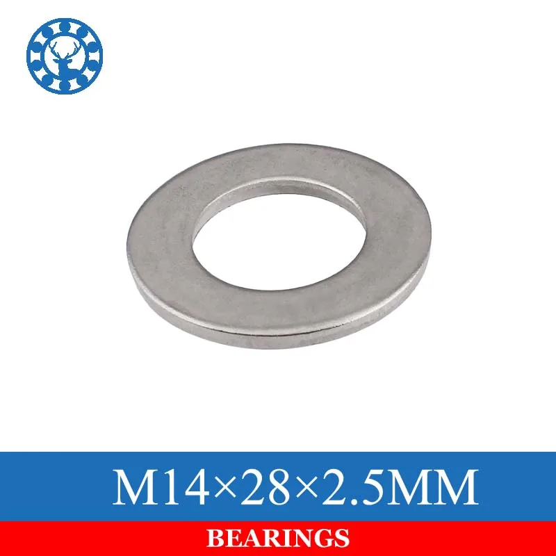10pcs DIN125 ISO7089 M14X28X2.5MM 304 Stainless Steel Flat Machine Washer Plain Gaskets | Обустройство дома