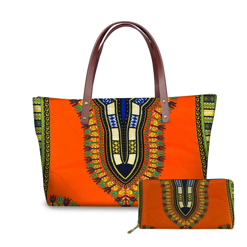 T0470ALZ21 FORUDESIGNS/винтажная африканская женская сумка с принтом, повседневная большая сумка на плечо для женщин, дизайнерский кожаный кошелек, вечерние сумки - Цвет: T0470ALZ21