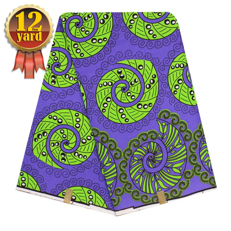 african fabric holland wax tissu africain broder pagne 2018 high quality for women dress 12yard/lotYBG-7056 | Дом и сад