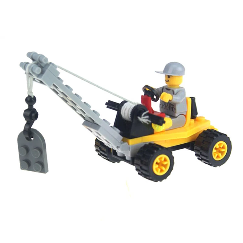 51 шт./компл. Legoings DIY Строительные Конструкторы игрушка мини кран фигурку игрушки