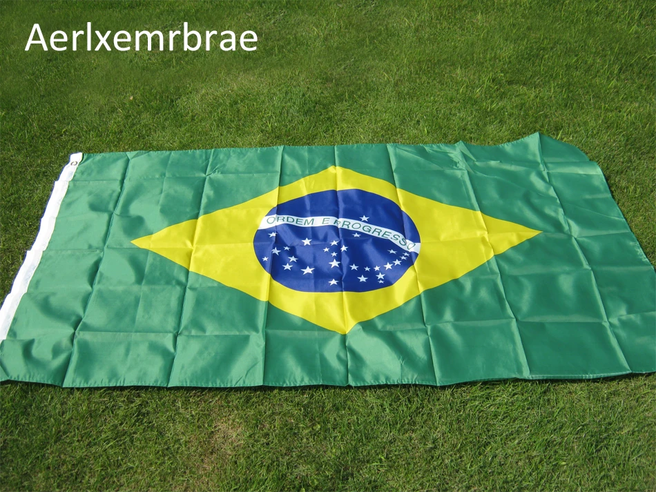 Brasil баннер флаг 3x 5ft висящий флаг полиэстер Бразилия национальный флаг баннер наружный закрытый 150x90 см для торжества большой флаг