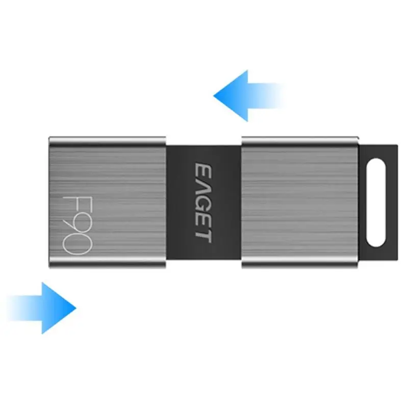 EAGET F90 металлический USB флеш-накопитель 16 ГБ 32 ГБ 64 Гб 126 ГБ 256 ГБ USB 3,0 Флешка карта памяти, Флеш накопитель Mini USB флеш-накопитель U диск