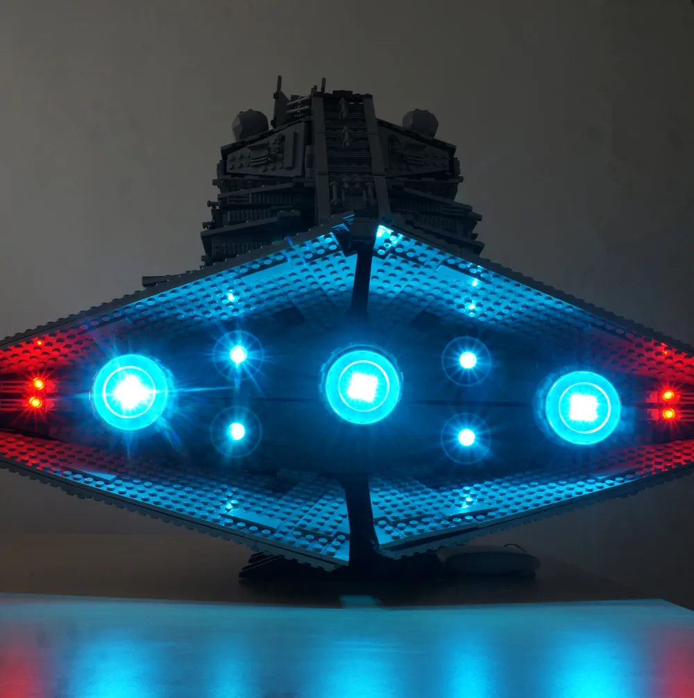 Светодиодный светильник для 10030 имперский Разрушитель UCS игрушка &quotсделай сам&quot