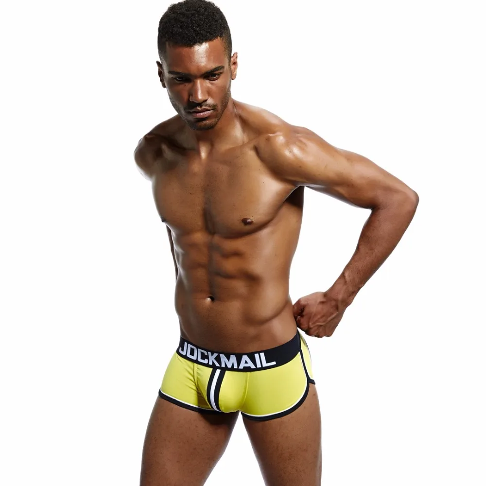 JOCKMAIL, мужское нижнее белье с открытой спиной, бандаж, сексуальные трусики для Сисси, трусы-боксеры без нижней части, шорты, хлопок, открытая спина, ягодицы, Гей Нижнее белье