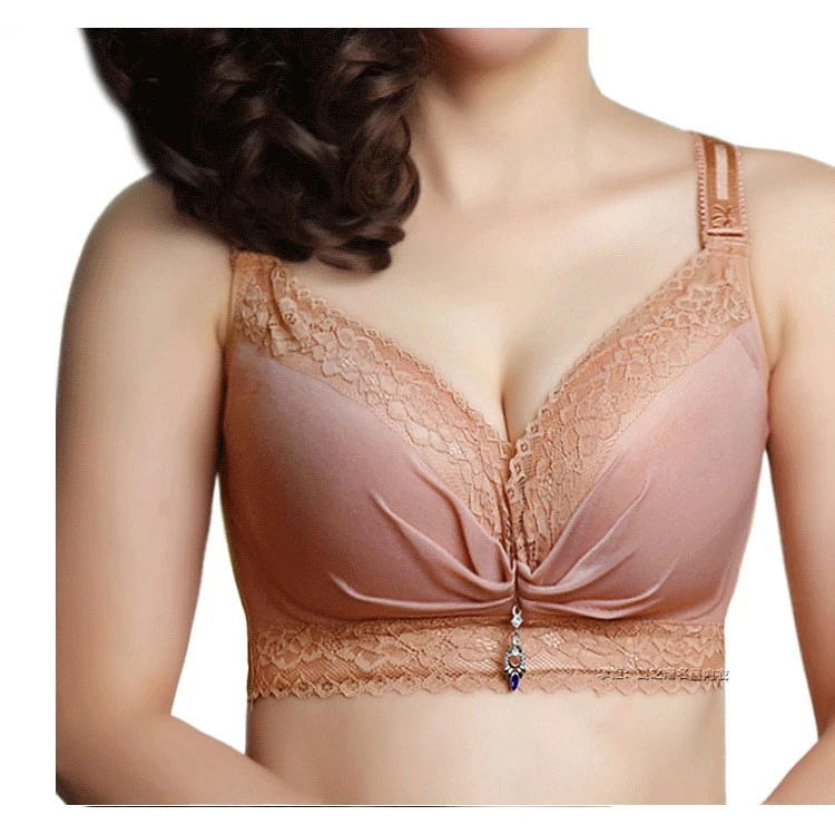 Women Over Size Bra Female Thin Sexy Lace No Steel Ring Underwear Plus | Женская одежда