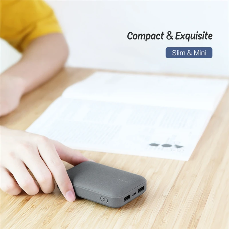 ROCK 10000 mAh Power Bank для Xiaomi Powerbank Мини Портативная полимерная батарея iPhone SamSung Mobile Phone