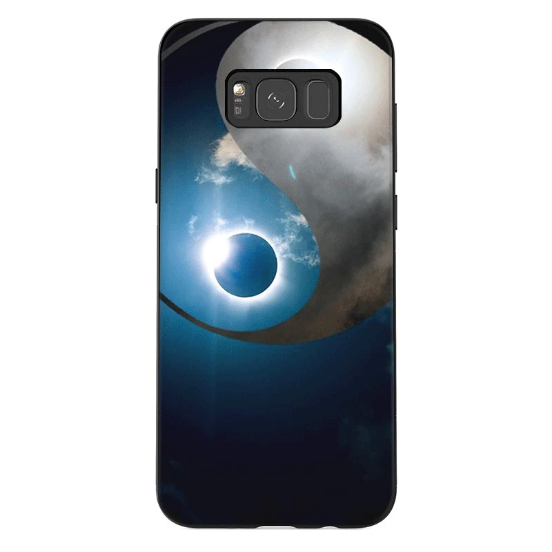 Силиконовый чехол для мобильного телефона Yin Yang с узором Samsung Galaxy A3 A5 A6 A7 A8 A9 A10 A20 A30