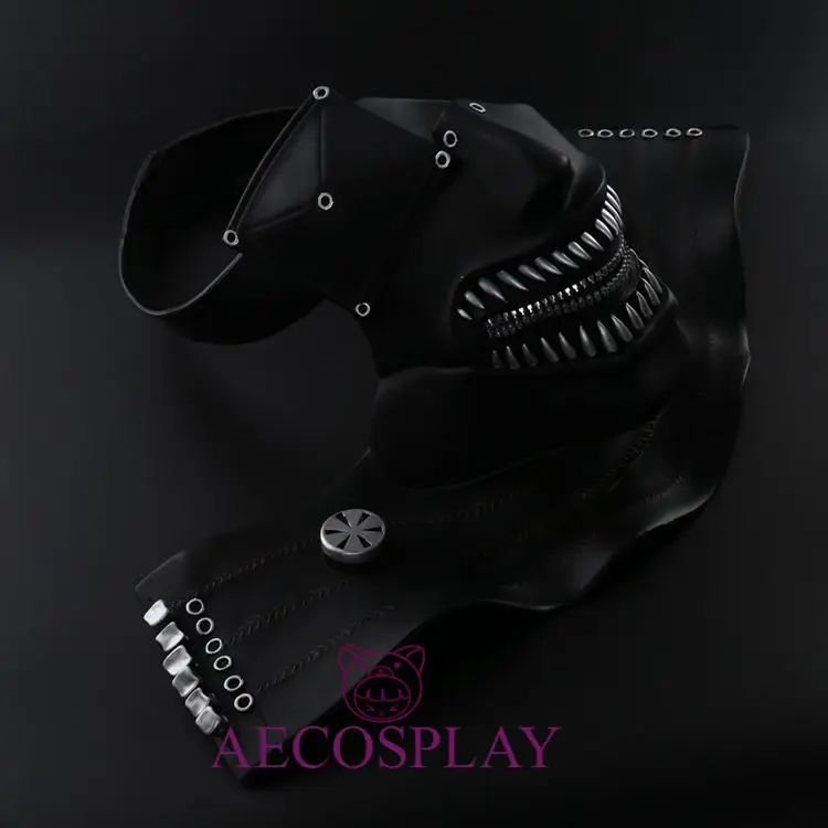 Фильм Хэллоуин Токийский вурдалак Кен Kaneki костюмная маска косплей маска реквизит 1:1 ПВХ Взрослые Унисекс на молнии Рот Horrorible маски Вечерние