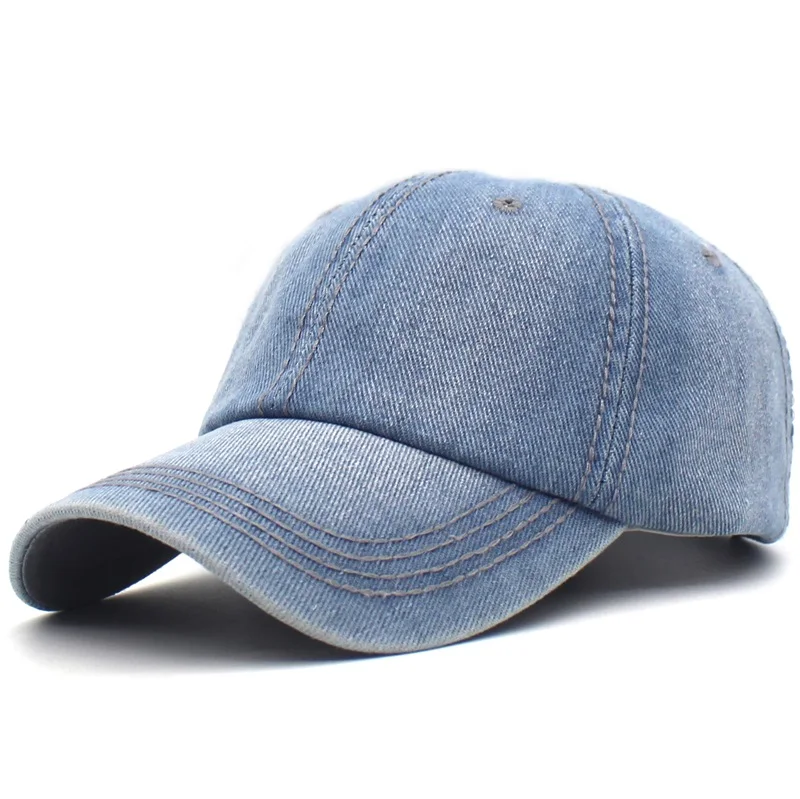 Ditpossible мыть хлопок бейсболки для женщин для мужчин летняя уличная casquette джинсы синий шапки снепбеки