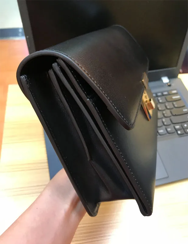 Beste YINTE Mannen Hoge Kwaliteit Clutch Bag Lederen Handtas Clutch Business Portemonnee Houder Met Slot Bag Organizer Portfolio T8070-1