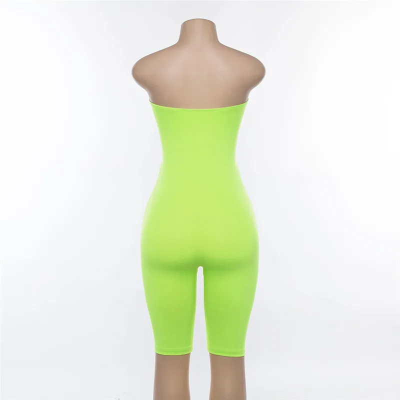 

Cutout Tube Romper Women Jumpsuit Off Shoulder Hollow Out Strapless Bodycon Streetwear Bandage Playsuit Sexy Costume Overalls