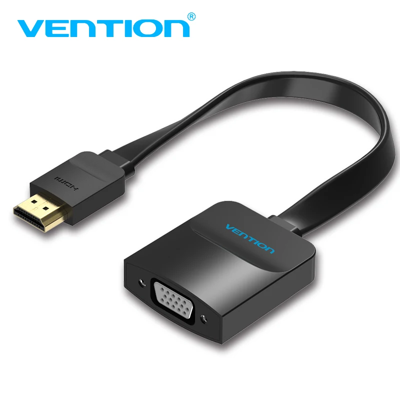 Адаптер Vention HDMI-VGA с цифровым и аналоговым видео аудио конвертером кабель 1080p для