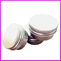 100pcslot free shipping 10g aluminium cream jars with screw lid10ml aluminum tins aluminum lip balm container zkh37