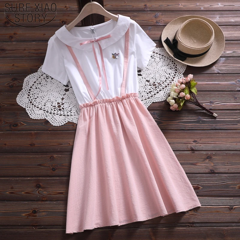 Сексуальное женское рождественское платье с бантом и коротким рукавом летние