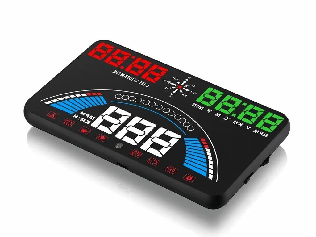 5 8 дюймов авто HUD Дисплей OBD1/2 gps Скорость ometer миль в час) или км/ч