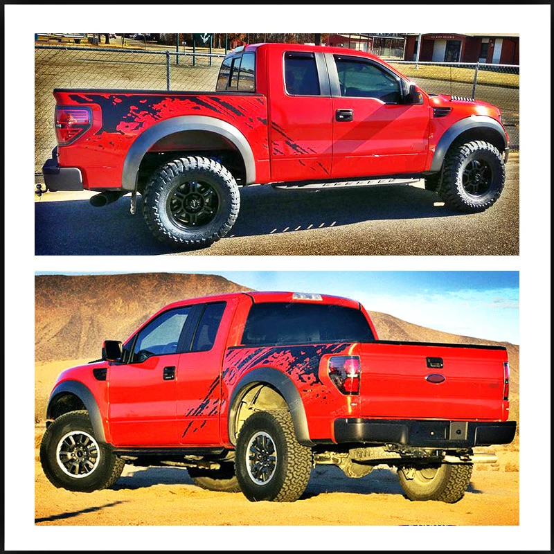 Подходит для Ford FORD F150 RAPTOR 2009 2014 автомобильные наклейки Mudslinger боковое тело задний