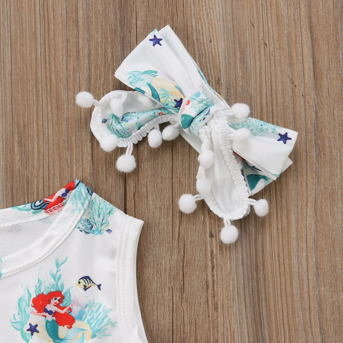 Комбинезон для новорожденных девочек боди + повязка на голову комплект из 2