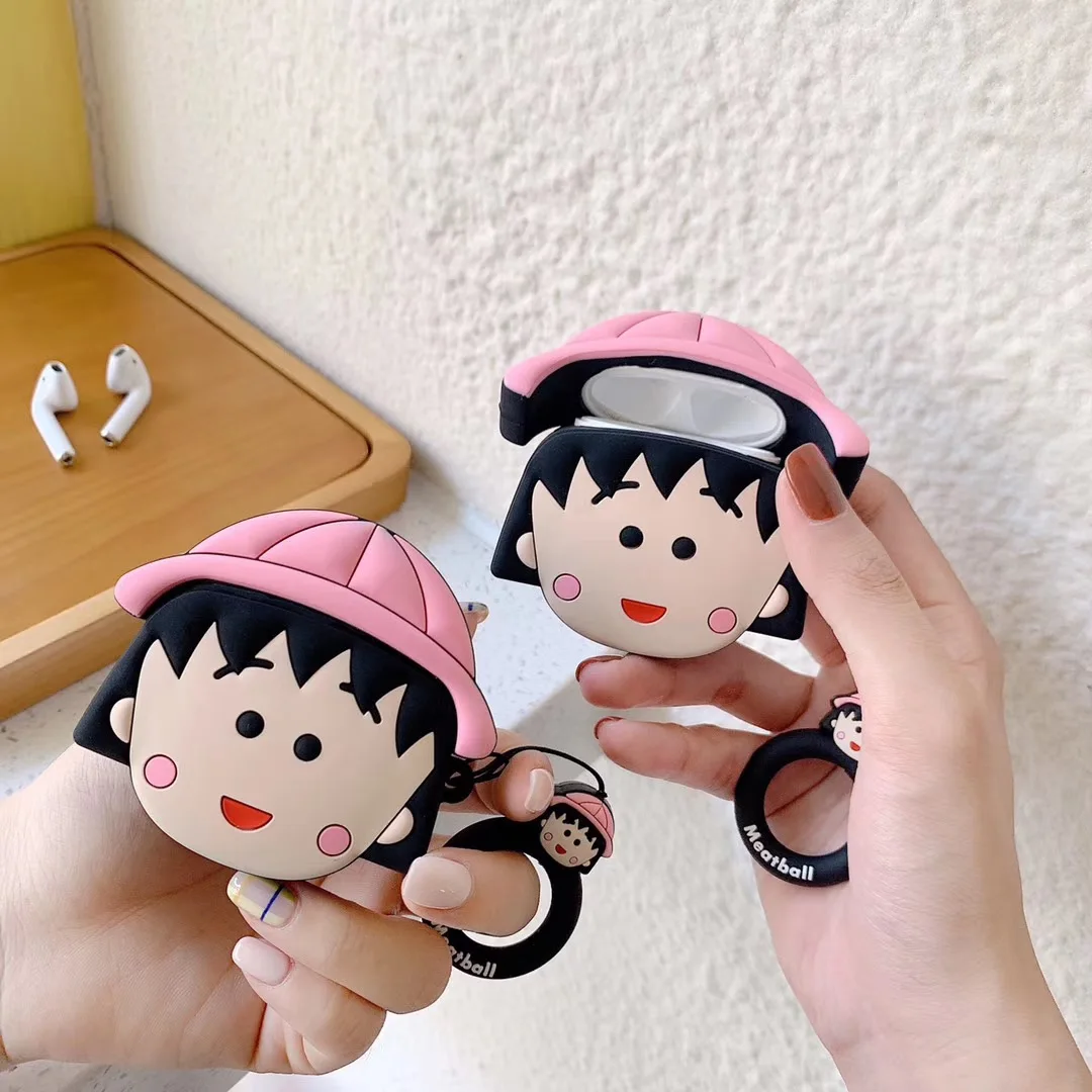 Силиконовый чехол для Airpods Air Pods Maruko защитный защита от потери аксессуары|Бамперы|