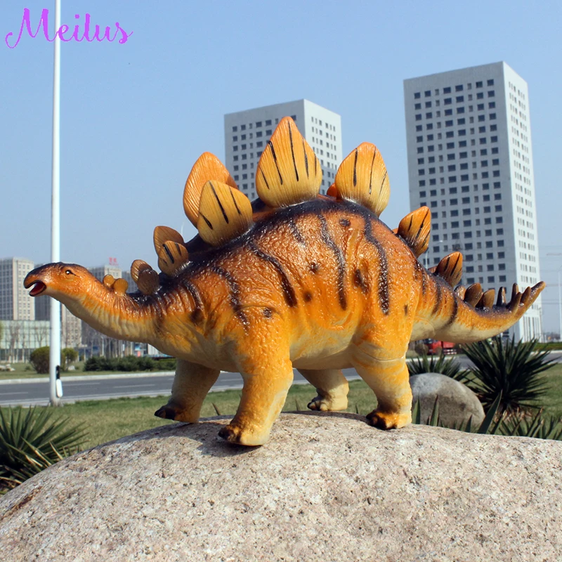 Большой размер Стегозавр имитационная модель животного игрушечный динозавр