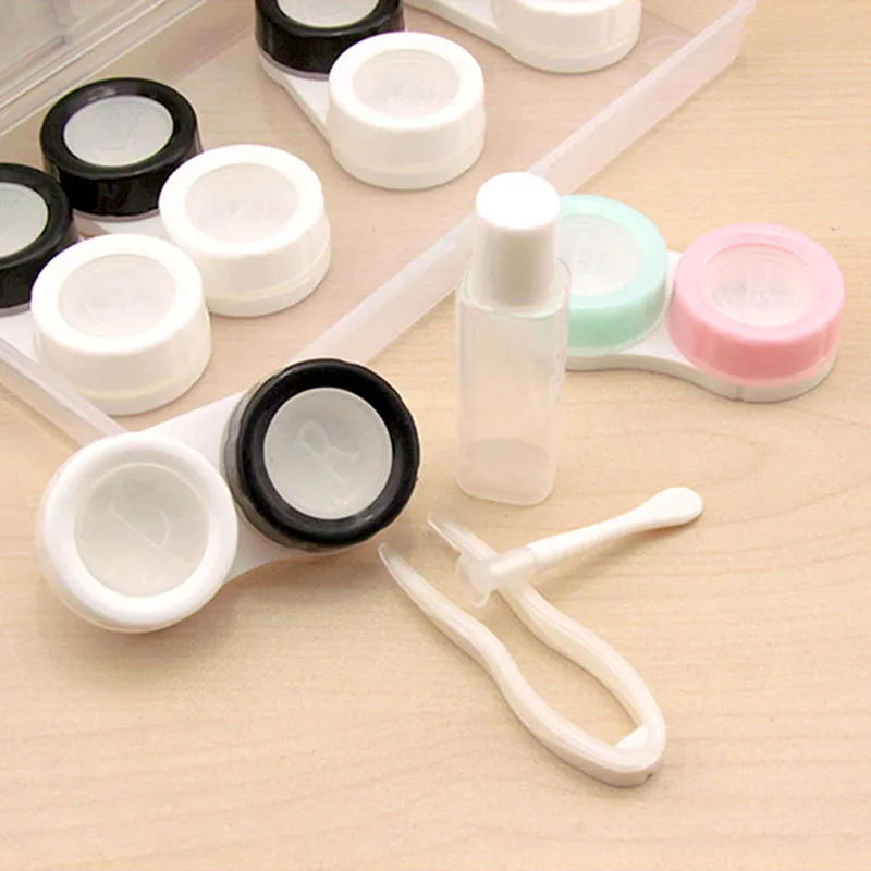 

6 Pairs Portable Contact Lenses Eye Case Contact Lens Box Women Travel Contact Eye Lenses Storage Container Protector Accessorie