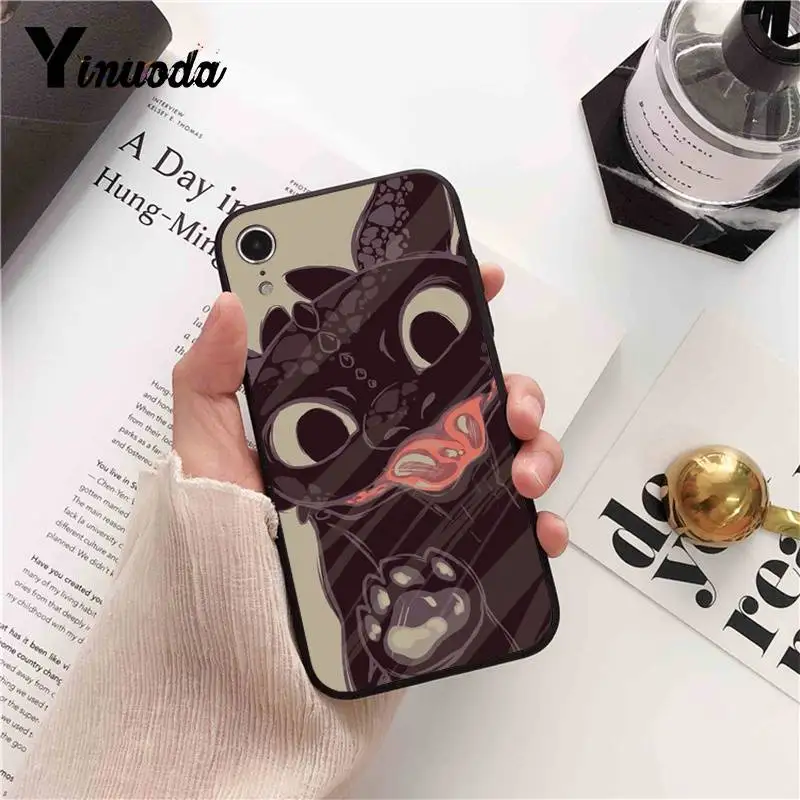 Yinuoda Беззубик Как приручить дракона милый чехол для телефона iPhone X XS MAX 6 6S 7 7plus 8 8Plus