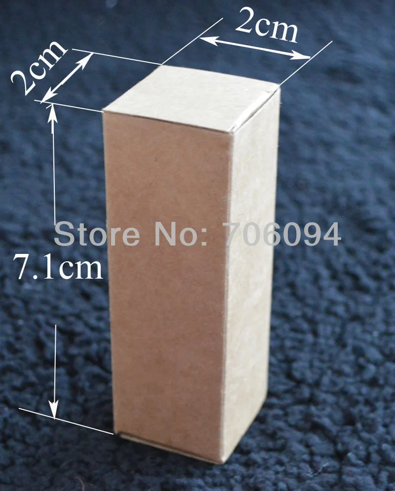2*2*7 1 см 100 шт./лот коробка из крафт бумаги для косметики/ювелирных изделий