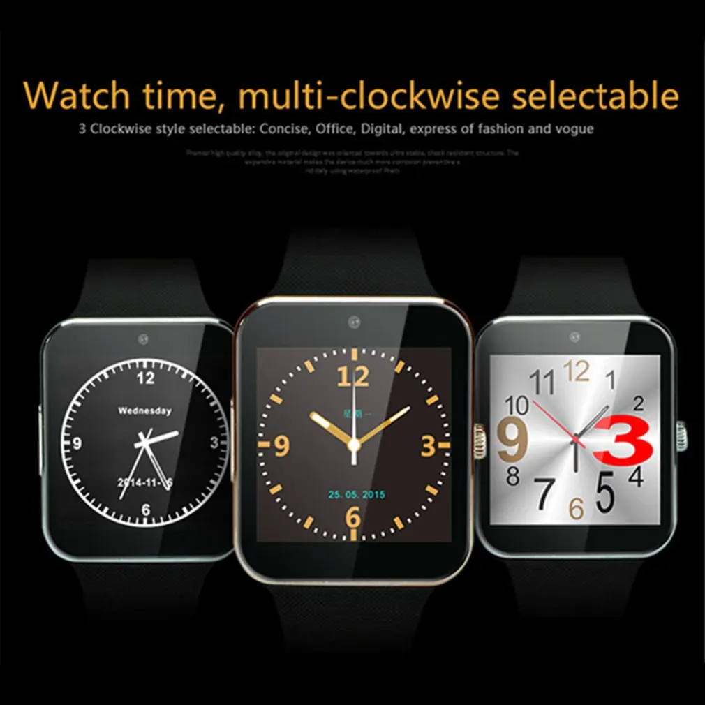 GT08 Bluetooth Смарт часы для телефона наручные Android и iOS с камерой поддержка sim карты TF