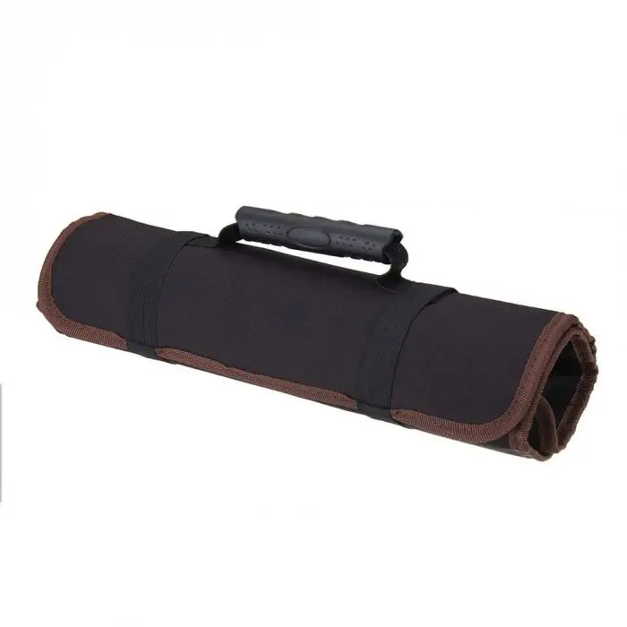 Portable Chef Cutter Bag Roll 14 Pockets with Handles Carry Case Kitchen Storage Bags TN99