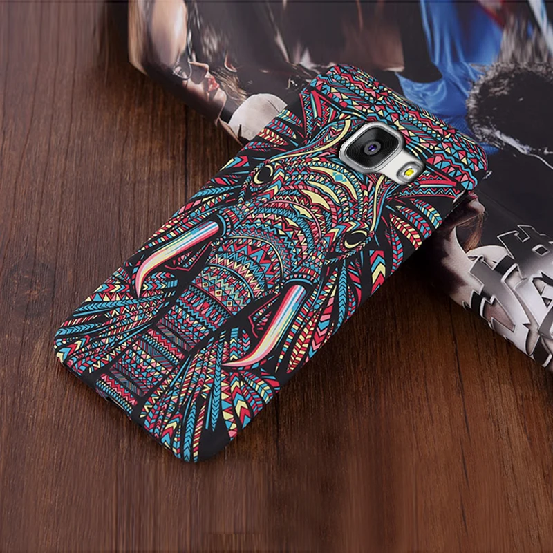 YonLinTan Coque чехол для Samsung Galaxy A7 2016 A710 мобильный телефон слон тигр животное Аватар