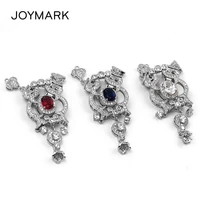 new hot 925 sterling silver flower multifunction box clasps micro pave zircon pearl necklace pendant connector charms sc cz032