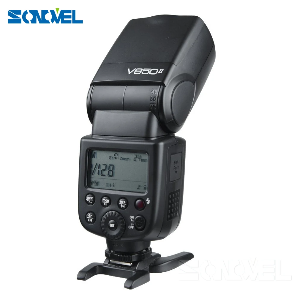 Godox V850II GN60 2 4G Беспроводная X СИСТЕМА Speedlite литий-ионный аккумулятор вспышка + X1T-C