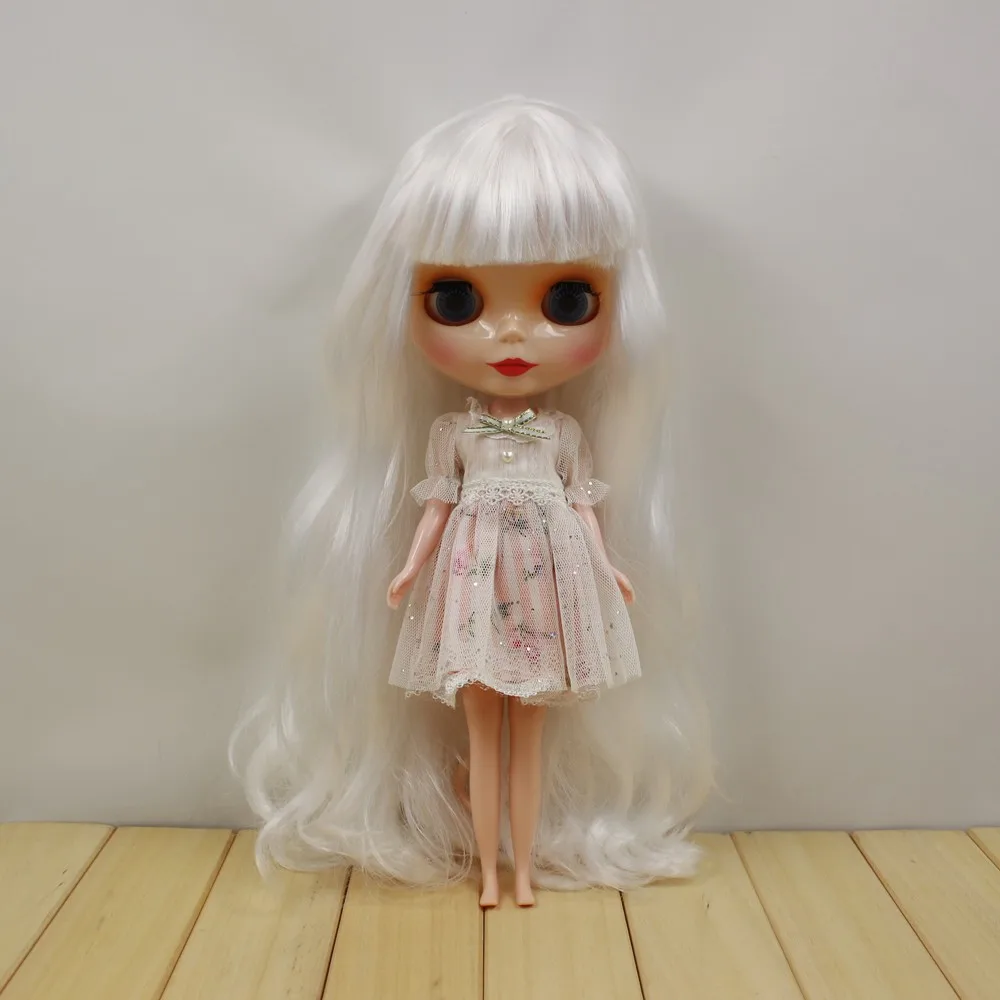 Nude Doll Bangs Кукла Nude Blyth для серий № 300BL136 самые длинные волосы подходит для DIY сменная игрушка для девочки - Цвет: Nude Doll Bangs