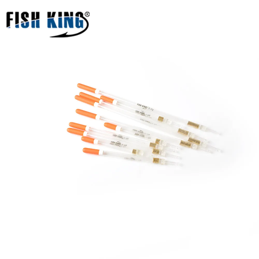 FISH KING 10 шт./лот пластиковый поплавок из углеродного волокна 0 7 г/1 5 г/2 г/3 г