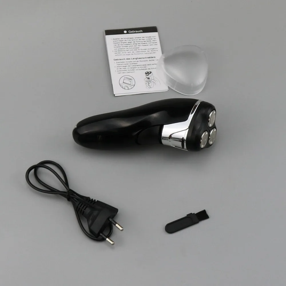 Мощная электробритва для ухода за лицом, роторная электрическая бритва для мужчин, перезаряжаемая машинка для бритья бороды