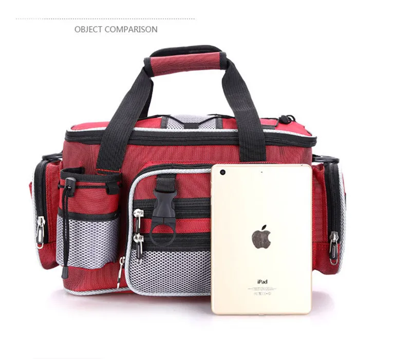 New arrival Multi functional fishing bags size 36*8*23 Fishing Bag Zipped Case Fishing Tackle Bags Lure Fishing waist pack