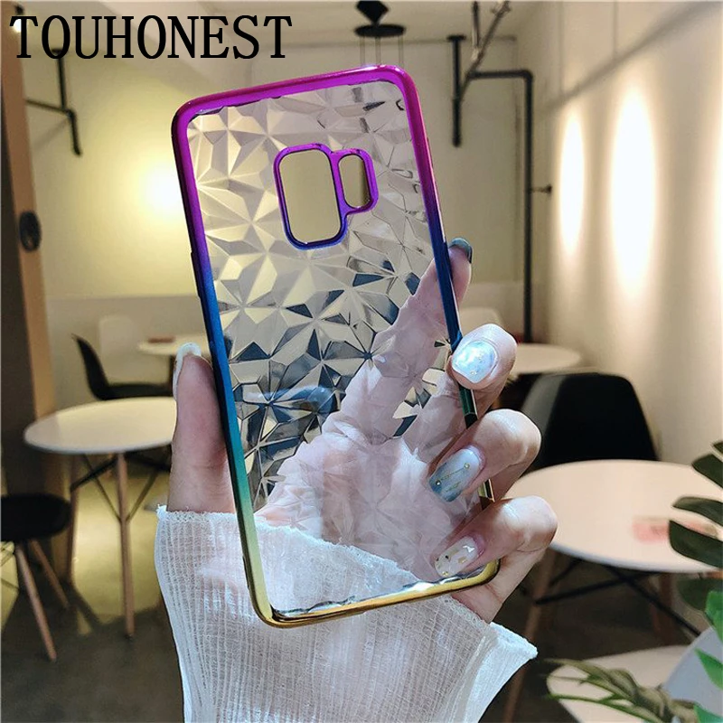 3D чехол для телефона из мягкого термопластика с кристаллами samsung galaxy Note 9 8 S9 S8 плюс