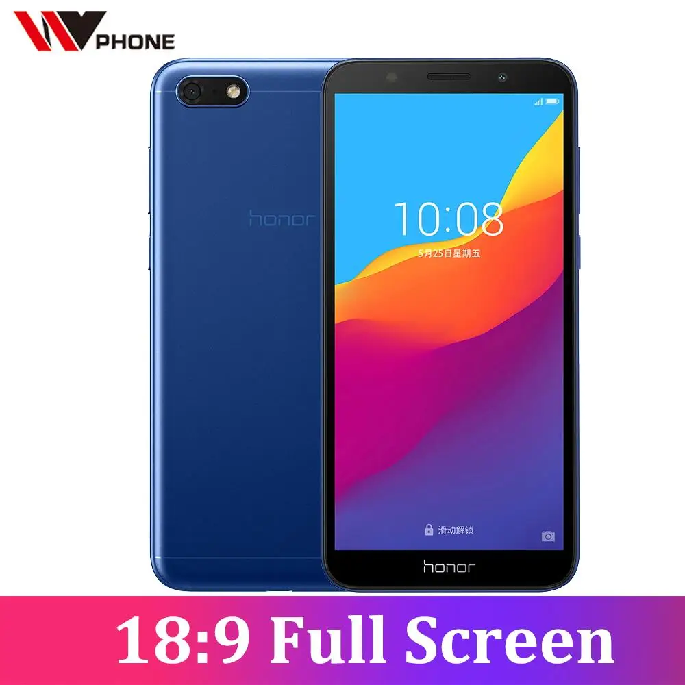 Honor Play 7 2G 16G 4G LTE мобильный телефон четырехъядерный 5,45 дюймов 1440*720P 5.0MP 13.0MP Android 8,1