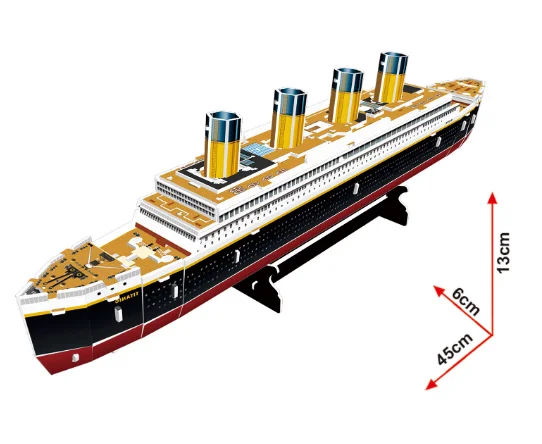 NEW DIY 3D Paper Puzzle Models Titanic Funny Gifts Toy Brick Toys Gift for Children. | Игрушки и хобби