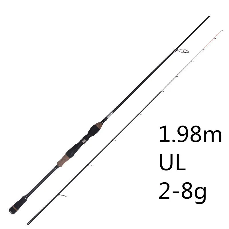 Белый 1,98 м 2,1 м спиннинговая Удочка UL L ML m 2-8 г 3-12 г 5-25 г 10-30 г карповая наживка Удочка спиннинг приманка удочки - Цвет: Белый