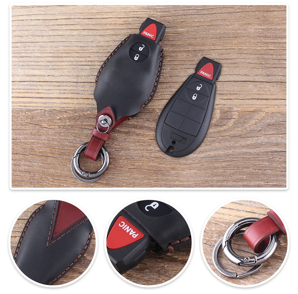 KEYYOU 2+ 1 чехол для ключей с кнопками для Chrysler 300 город и страна для Dodge Challenger, Charger Durango путешествие брелок для ключей Автомобильный ключ оболочки