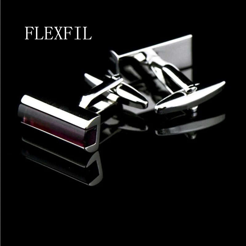 

Jewelry fashion shirt cufflinks for mens gift Brand cuff links buttons Wine red High Quality abotoaduras gemelos Free Shipping