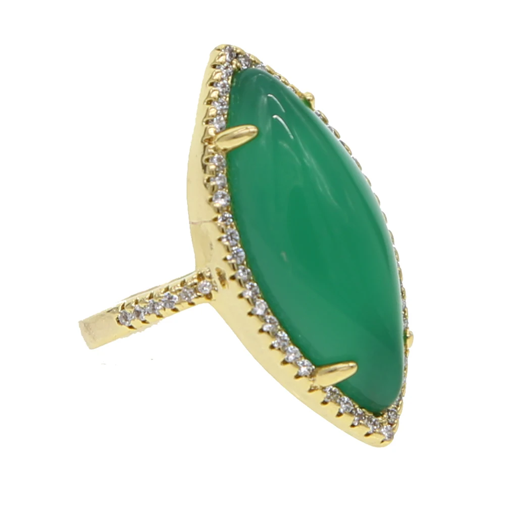 Новое Изысканное винтажное обручальное кольцо Calaite Bague с зеленым камнем и