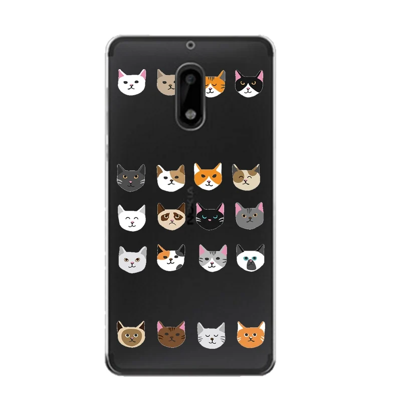 Мягкий прозрачный чехол из ТПУ для телефона Nokia3 5 6 8 N540 N640 N535 N830 с мультяшной