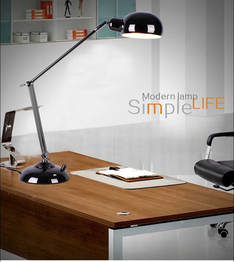 Foldable table light desk lamp Long LED Arm Desk Lamps Flexible Office Table Lights Verlichting Escritorio | Лампы и освещение
