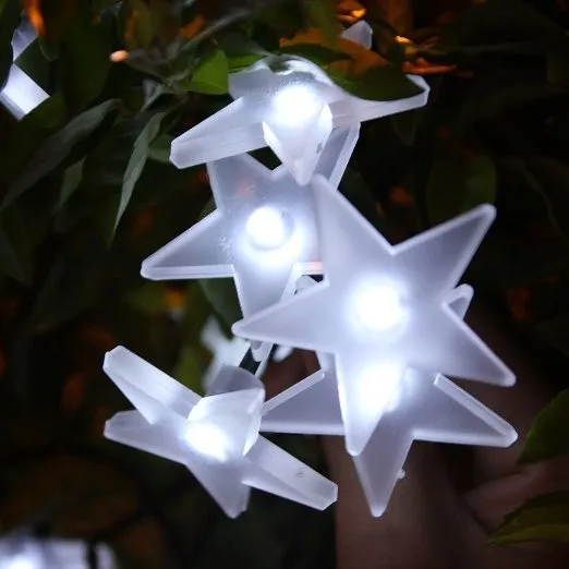 Фея свет шнура Рождество Shining Star 30 светодиодов 3 м для сада елки Топпер Natale Decorazioni