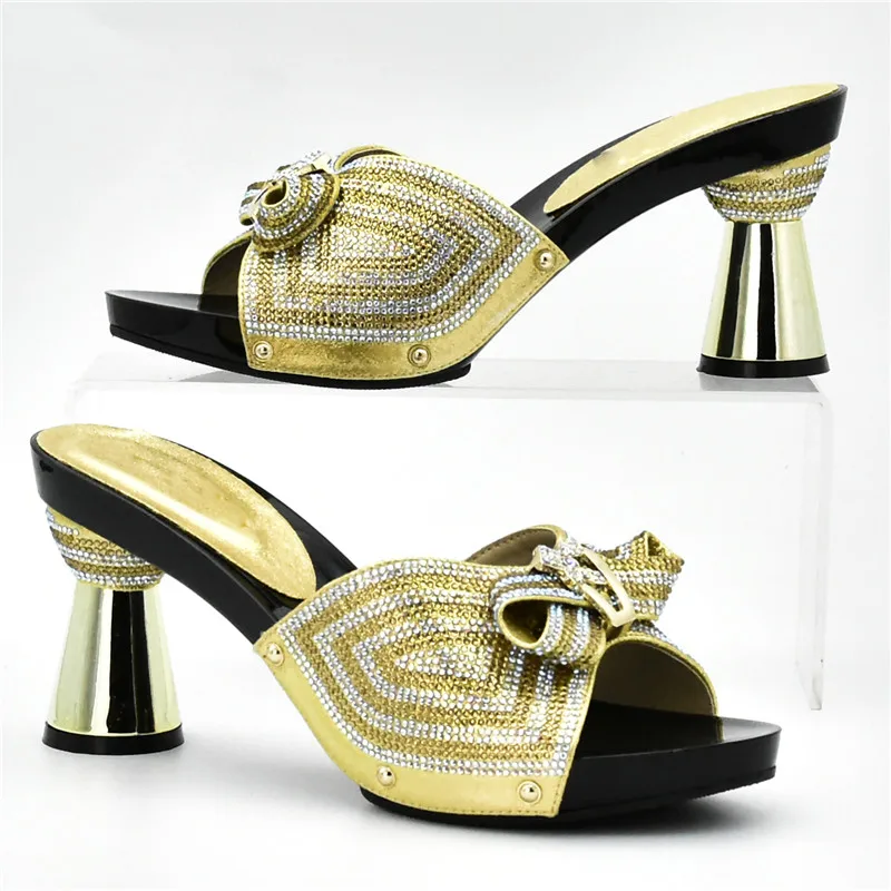 New Arrival Women Italian African Party Pumps Shoes and Bag Set Decorated with Rhinestone Ladies Matching Bags | Обувь