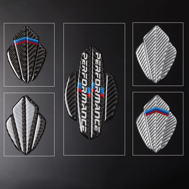 

For BMW E46 E90 F30 F10 X1 X3 X5 X6 3 5 Series 4PCS Carbon Fiber Car Door Protector Stickers Car Anti-collision Door Side Strips