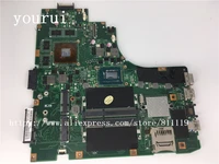 yourui for asus original laptop motherboard k46cm k46cb mainboard rev 2 0 processor i5 3317u 100 tested working